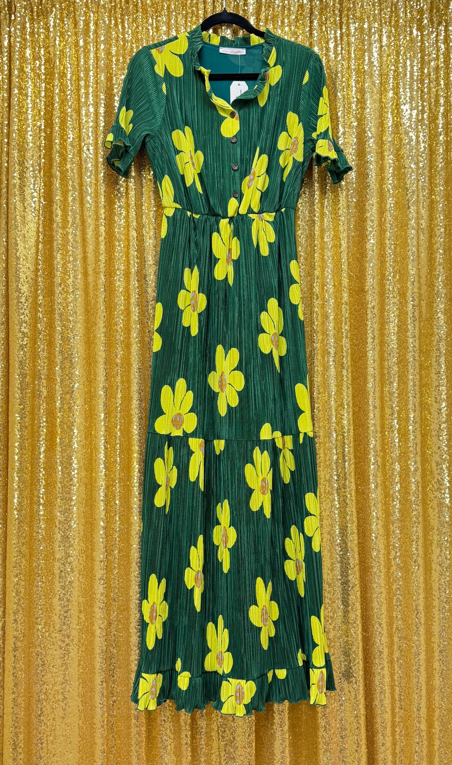 Green Floral Dress