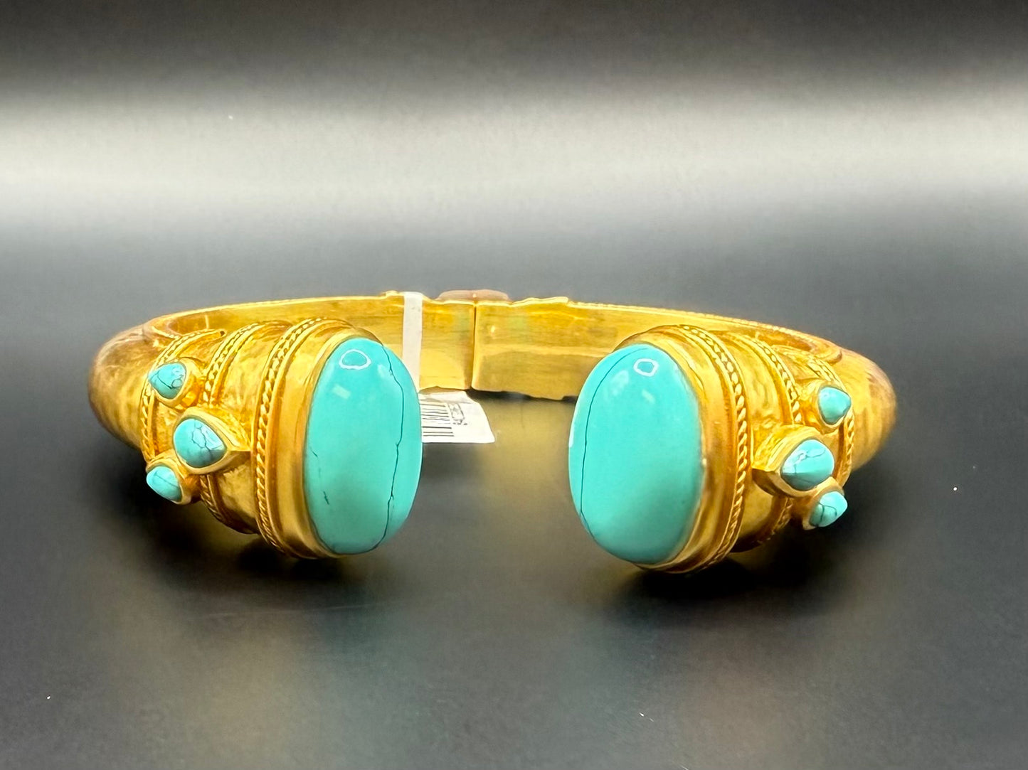 Julie Vos Cannes Cuff Turquoise Blue