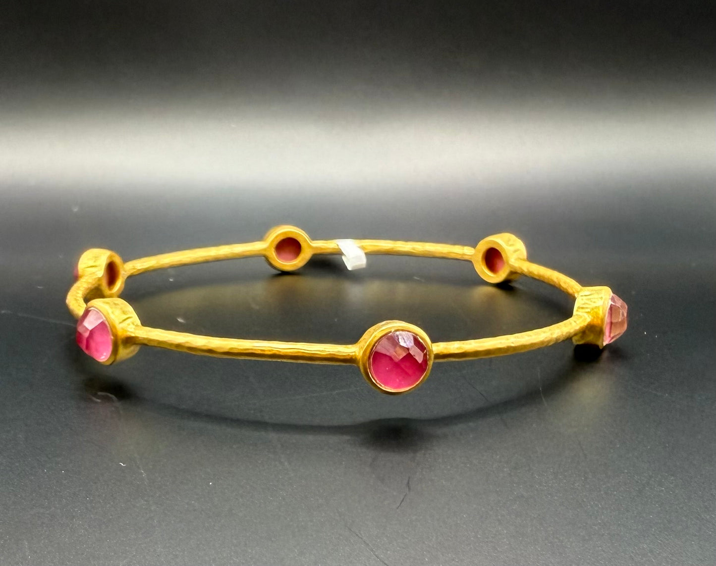 Julie Vos Milano Luxe Bangle Iridescent Respberry