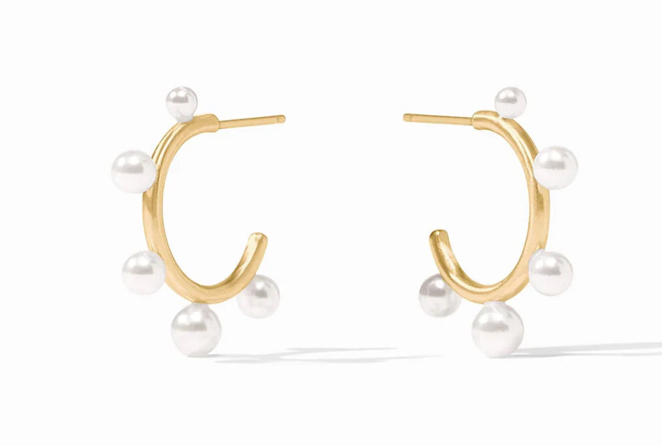 Hydra Stone Hoop Pearl