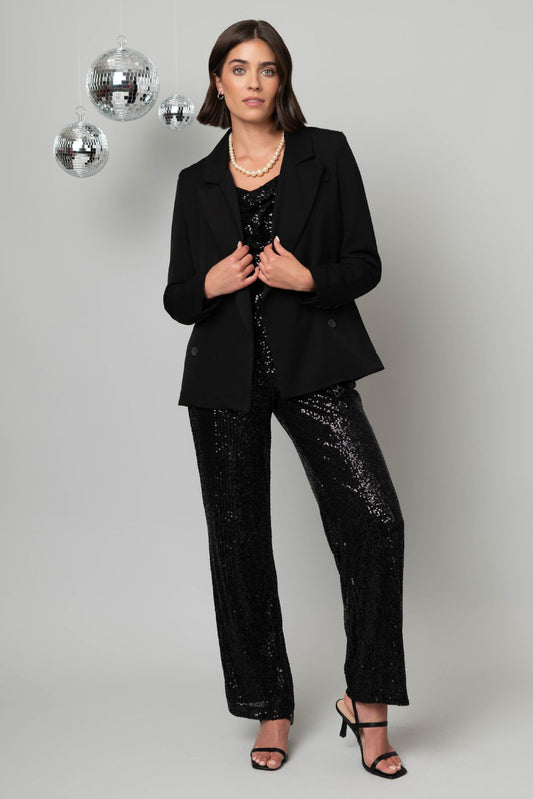 Pull On Shimmer Wide Leg Pant