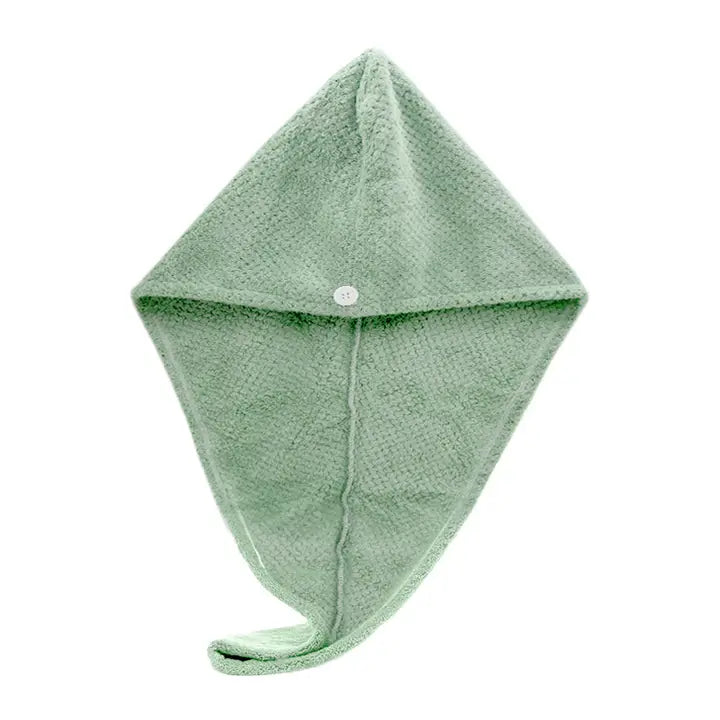Sage Microfiber 2 Pcs Hair Turbans