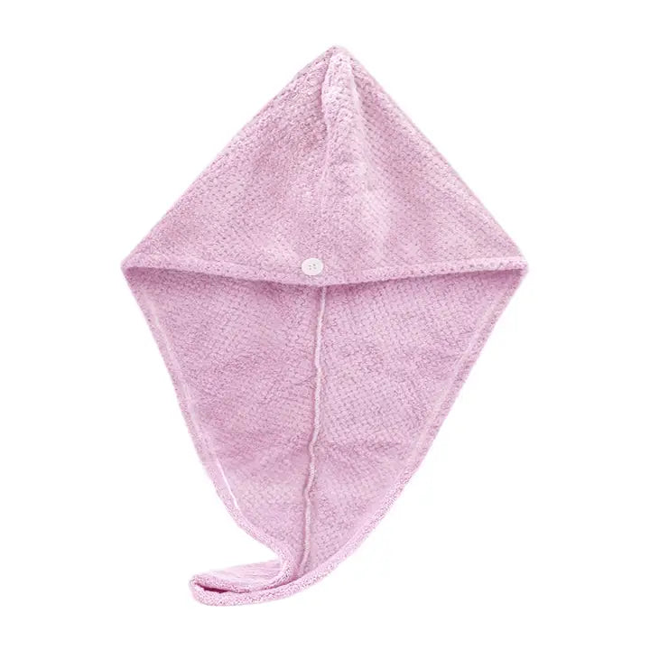 Pink Microfiber 2 Pcs Hair Turbans