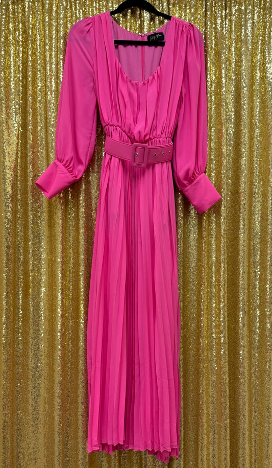 Pink Long Sleeve Dress