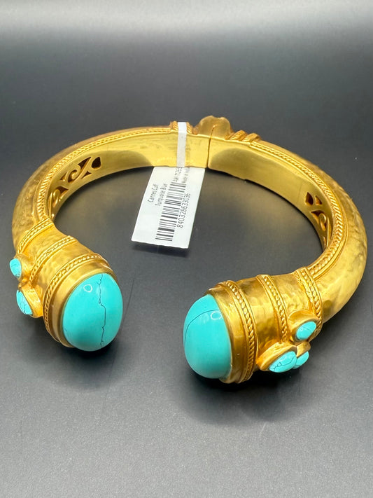 Julie Vos Cannes Cuff Turquoise Blue