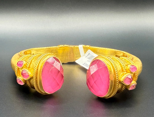 Julie Vos Cannes Cuff Iridescent Raspberry