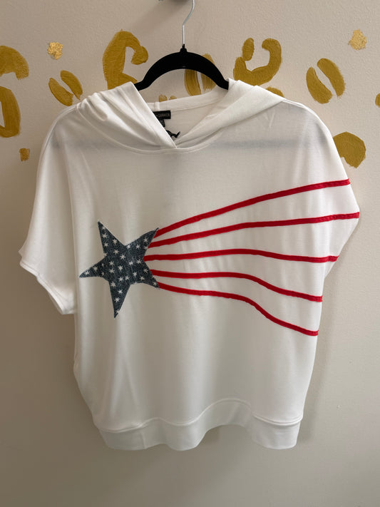 Coco +Carmen Short Sleeve Hoodie