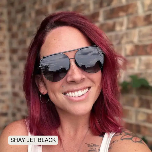 Shay - Women's Polarized Large Hair Friendly Aviator